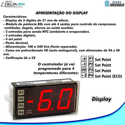 Imagem de Kit controlador cervejeira tlb30s cabo longo p1/p2/p3/p4 19230050