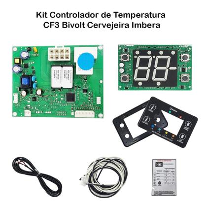 Imagem de Kit Controlador de Temperatura Cf3 Bivolt Cervejeira Imbera