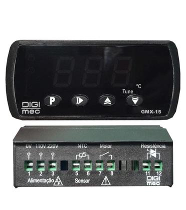 Imagem de Kit controlador sensor temp chocadeira gmx 15 110 220vca ntc