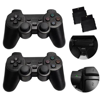 Kit Controle Para PS2 Sem Fio Kap-2y - Kapbom