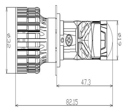 Imagem de Kit conversao led eliptico hb4 9006 6500k 12v 5000lm sll-9006 ep shocklight