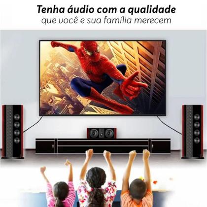 Imagem de Kit Conversor De Áudio Digital Para Rca + Cabo Óptico 2 Mts