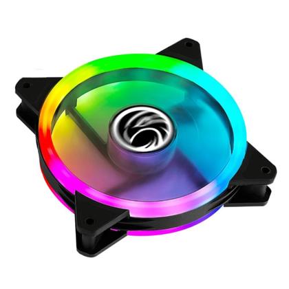 Imagem de Kit cooler com 3 para gabinete 12x12 cm com controle brazilpc bpc-kdl-argb