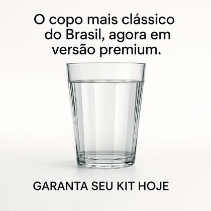 Imagem de Kit Copo Americano de Vidro 190ml Com 6 Unidades - Nadir