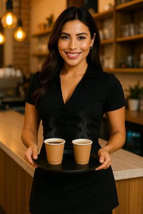 Imagem de Kit Copo Papel Kraft Desc. Ecológico 150Un Para Café 180Ml