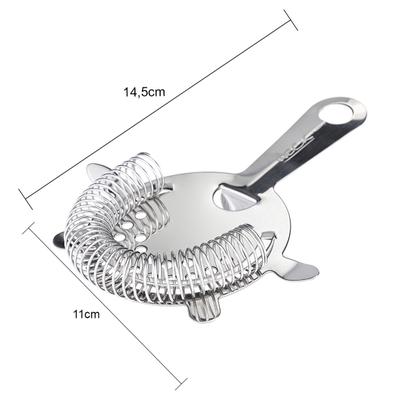 Imagem de Kit Coqueteleira e Coador Strainer Profissional de Inox Weck