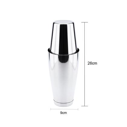 Imagem de Kit Coqueteleira e Coador Strainer Profissional de Inox Weck