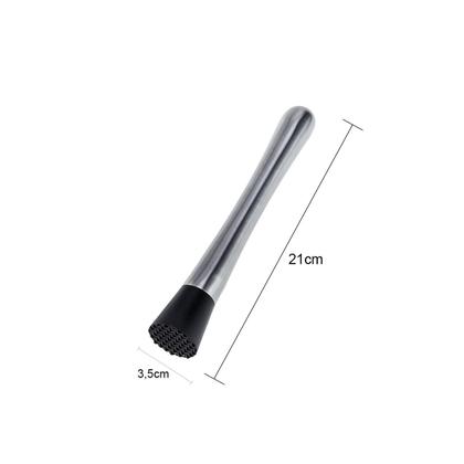 Imagem de Kit Coqueteleira e Socador de Aço Inox Weck