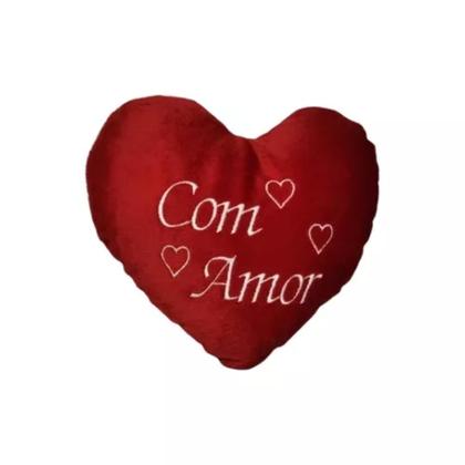 Imagem de Kit Coração de Pelúcia Frases de Amor com 05 Corações