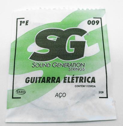 Imagem de Kit Corda avulsa guitarra Mi 09 SG primeira mizinha - 12 un