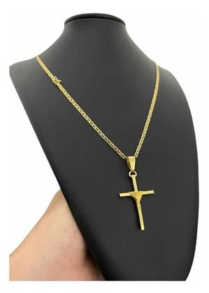 Imagem de Kit Cordão Pulseira Pingente 3Mm Piastrine Banhado A Ouro