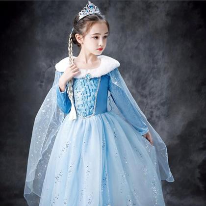 Imagem de Kit Coroa de Princesa Infantil Tiara Coroa Varinha Mágica e Trança pra Menina