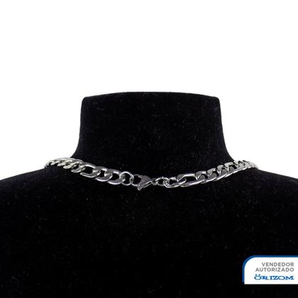 Imagem de Kit Corrente masculina Prata Crucifixo Com Pulseira  Aço Inox  presente correntinha resistente