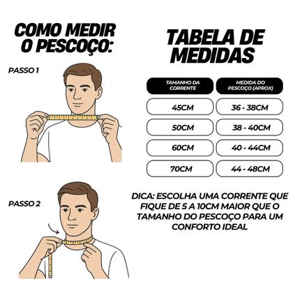 Imagem de Kit Corrente Tijolinho com Pingente Cruz Prateado e Dourado Aço Inox Fé Jesus Masculino Presente Religioso Cristão Brilhante Resistente