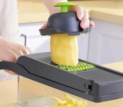 Imagem de Kit Cortador 14 em 1 Legumes e Frutas Fatiador e Ralador Prático