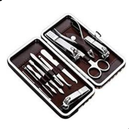 Imagem de Kit Cortador De Unha Manicure Portatil Estojo Pinca Tesoura