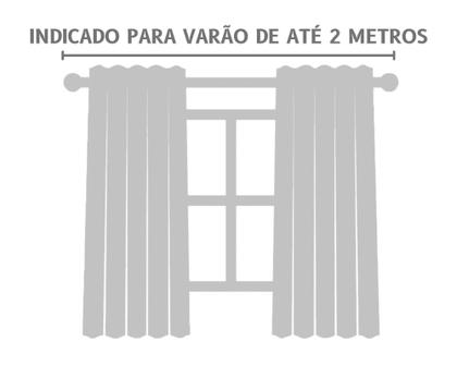 Imagem de Kit Cortina De Cozinha E Pia Balcão Tecido Liso Branco