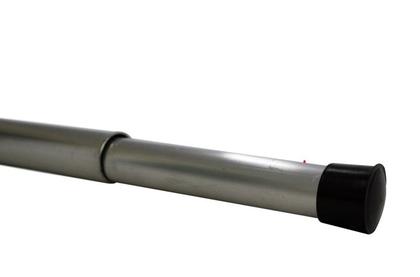 Imagem de KIT cortina PIA + Varão em aluminio 90cm até 140cm - bege