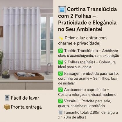 Imagem de Kit Cortinas Para Cozinha Renda Tulipas  Cortina Janela 1,20x2,20 Cortina Pia 80x150 Capa Botijão Padrão