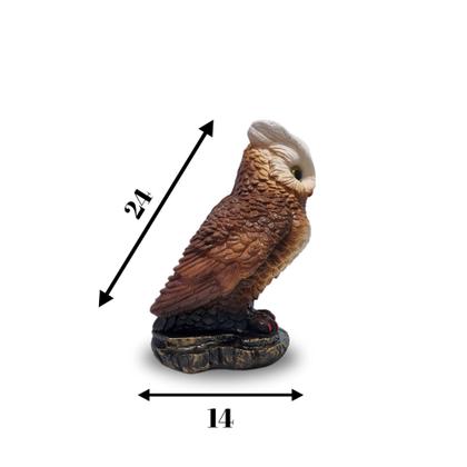 Imagem de Kit Coruja Base M E 2 Gavião Peq E Gr Espanta Pombo e Passasinhos Em Gesso - VÁRIAS VARIEDADES