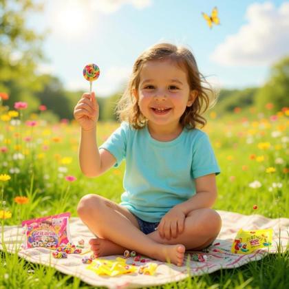 Imagem de Kit Cosme e Damião TOP com 100 Saquinhos Doces Crianças