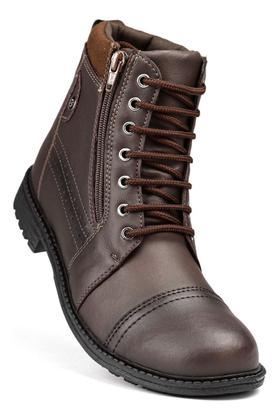 Imagem de Kit Coturno Masculino Bota Casual C/ziper Relogio Chinelo
