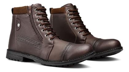 Imagem de Kit Coturno Masculino Bota Casual C/ziper Relogio Chinelo