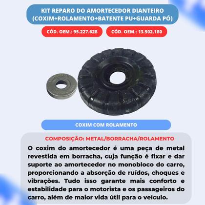 Imagem de Kit Coxim Amortecedor Dianteiro Gm Onix Prisma 2012 A 2019