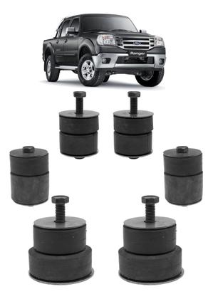 Imagem de Kit Coxim Cabine C/ Ferro Ford Ranger Cabine Dupla Até 2011