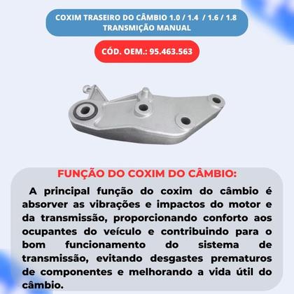 Imagem de Kit Coxim Motor Cambio Manual Onix Prisma Spin Cobalt Sonic