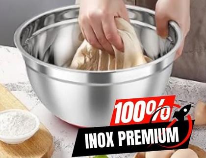 Imagem de Kit Cozinha 05 Tigelas de Potes Bowls em Aço Inox