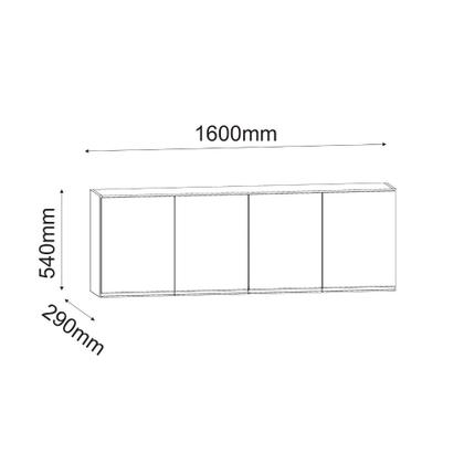 Imagem de Kit Cozinha Balcão e Aéreo com Nicho 180cm C/ Tampo Cor - Vallisa Decor