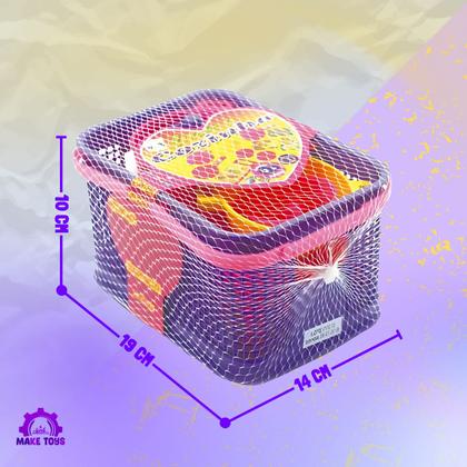 Imagem de Kit Cozinha Cesta Piquenique Comidinhas Fogão Infantil