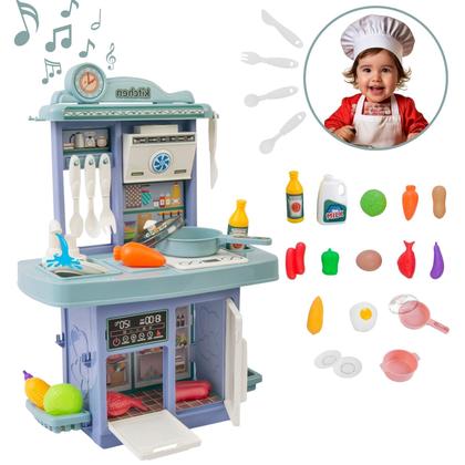 Kit Cozinha De Brinquedo Infantil Completa Solta Água E Som - ATENTU KIDS Imagem de Kit Cozinha De Brinquedo Infantil Completa Solta Água E Som