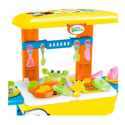 Imagem de Kit Cozinha Infantil 3 em 1 C/ 28 Peças BW103 Importway