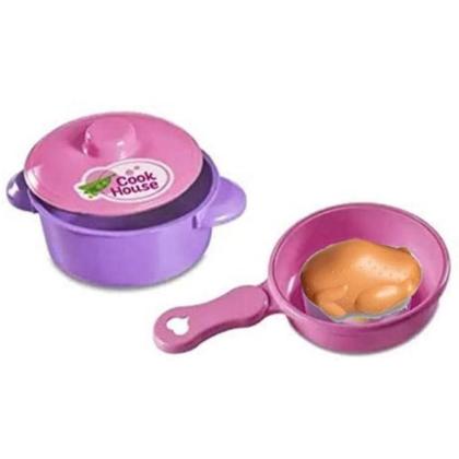 Imagem de Kit Cozinha Infantil Com 14 Brinquedos Fogão Panelinhas