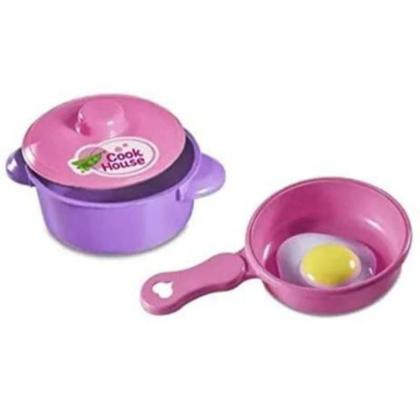 Imagem de Kit Cozinha Infantil Com 14 Brinquedos Fogão Panelinhas