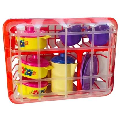 Imagem de Kit Cozinha Infantil Escorredor Louças Batedeira Brinquedo
