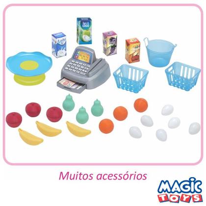 Imagem de Kit Cozinha Infantil Grande De Brinquedo Modelo Hortifruti Feira Feirinha