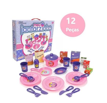 Imagem de Kit Cozinha Infantil Menina + Mesinha Tritec e Jantarzinho