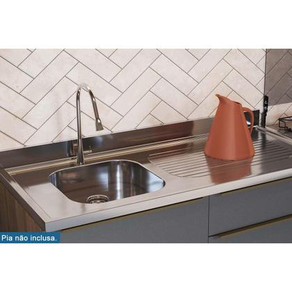 Imagem de Kit Cozinha Modulada 14 Peças Versalis 1 (6Aéreos+4Balcões+1TorreQuente+3Complementos) C14P166 Freijo/Cinza Argila-Herval