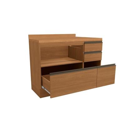 Imagem de Kit Cozinha Modulada 2 Peças Maxxi (1Balcão+1Complemento) C2P39 Canela-Kappesberg