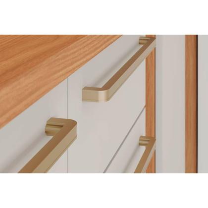 Imagem de Kit Cozinha Modulada 7 Peças Completa Requinte (2Aéreos+2Balcões+2Paneleiros+1Complemento) CZ103 Nature/Nature/Areia - Henn