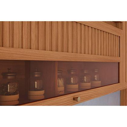 Imagem de Kit Cozinha Modulada 7 Peças Completa Requinte (2Aéreos+2Balcões+2Paneleiros+1Complemento) CZ103 Nature/Nature/Areia - Henn