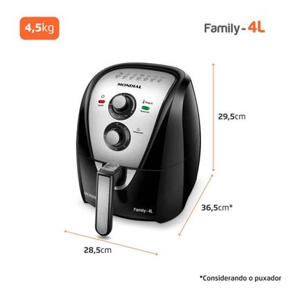 Imagem de Kit Cozinha Mondial Family Rice com Air Fryer e Panela de Arroz AFNE-50 NPE-05