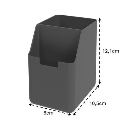 Imagem de Kit Cozinha Organizador Porta Detergente Lixeira com Tampa 2,5L Single Chumbo - Coza