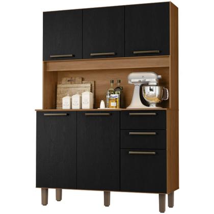 Kit Cozinha Pop 6 Portas 2 Gavetas - Móveis Zanzini - Zanzini