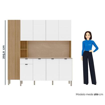 Imagem de Kit Cozinha Pulse Freijó Ártico Riscatto - Kits Paraná