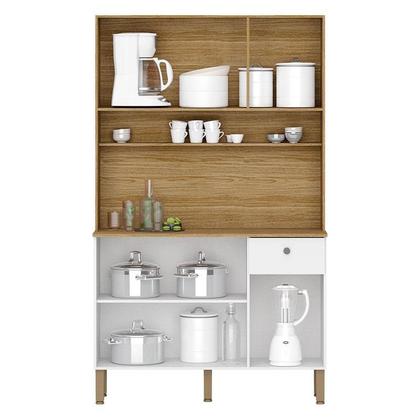 Imagem de Kit Cozinha Style 6 Portas Freijó Supremo Ripado - Kits Paraná