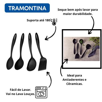 Imagem de Kit cozinha Tramontina 8 Peças com Faqueiro e Utensilios